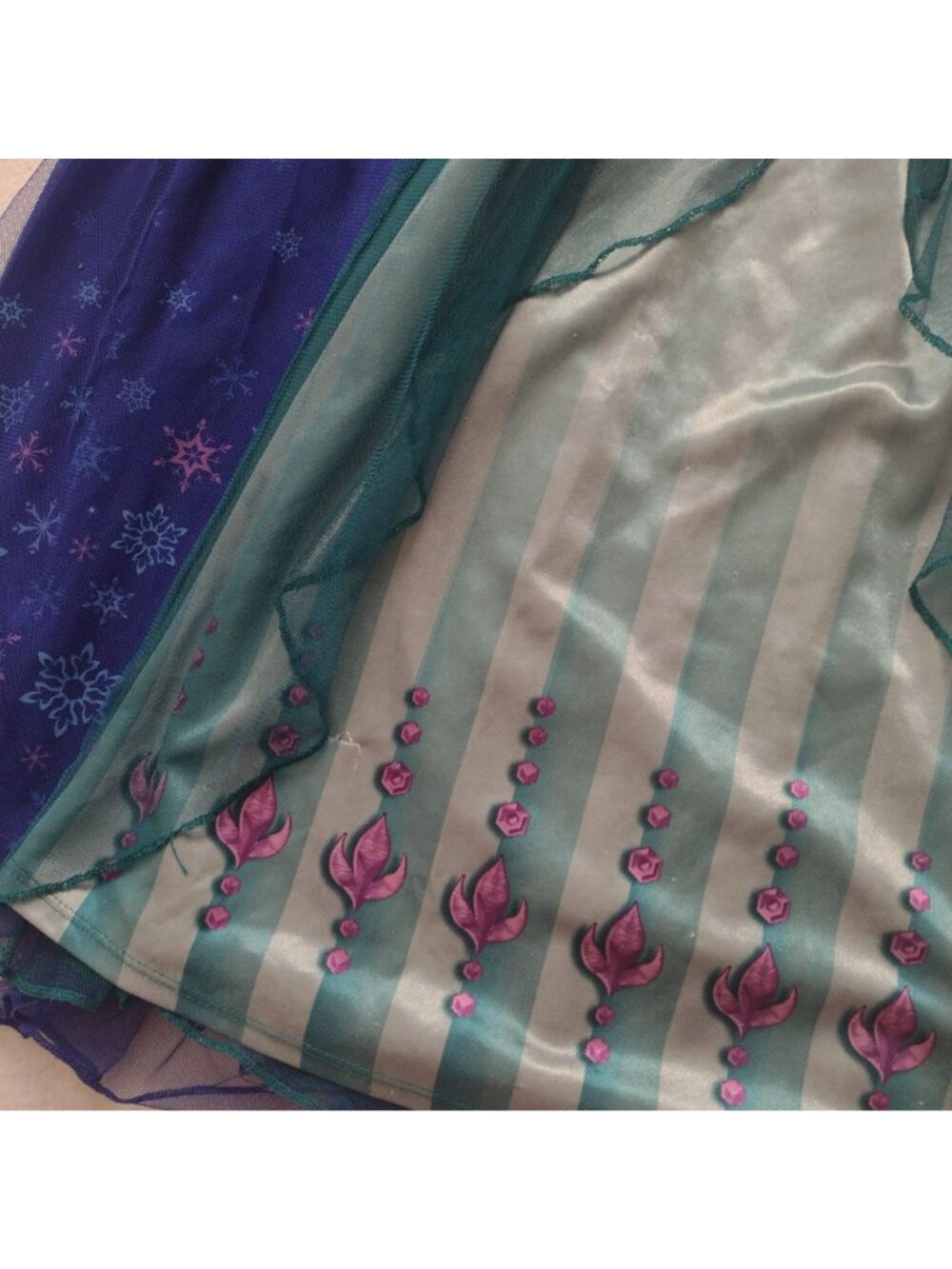 Disney Frozen Anna Elsa Girls Nightgown S 6 Set of 2 Fantasy Princess Dress Up - Picture 10 of 11